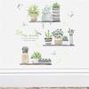 Garden Plant Bonsai Flower Butterfly Wall Stickers Home Decor Living Room Kitchen Pvc Wall Decals Diy Mural Art Decoration