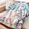 Game Genshin Impact Faruzan Flannel Blanket Cover Warmth Soft Anime Blanket Multifunctional Decor Home Universal Blankets