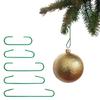 100 Pack Ornament Hooks for Christmas Ball Tree Hangers 2024 New Year Decoration