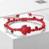 Braccialetti Intrecciati Bohémien in Pietra Naturale da 4 mm Braccialetto Fatto a Mano con Ciondolo Tartaruga Gioielli alla Moda Curativi Regali per Uomini Donne