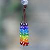 Tree of Life Dream Catcher Car Hanging Ornament Boho Rainbow Tree of Life Crystal Suncatcher Window Wall Decor Christmas GIft
