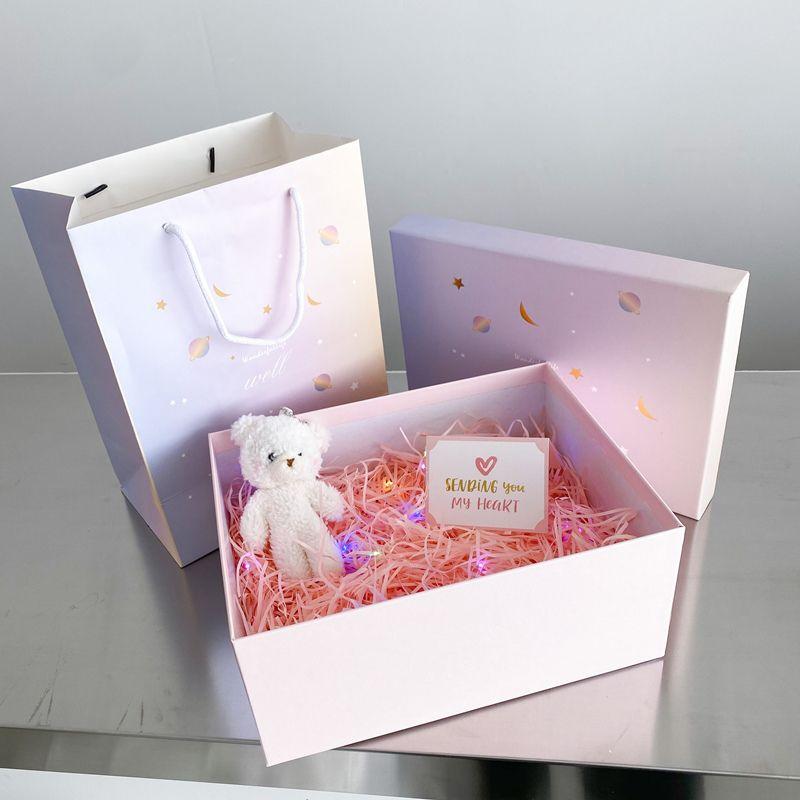 

Сделай сам Сумка-ракушка ручной работы с гарденией для девушки Gift box + Gift Bag + raffia + greeting card