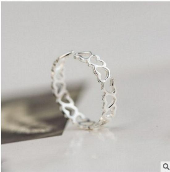 Korean Trendsetter Twisted s925 Silver Plated Ring for Women - Fashionable Index Finger Jewelry