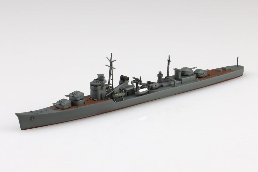 Aoshima Bunka Kyozai Waterline Japanese Navy Destroyer Teruzuki Plastic Model 1/700 No.427