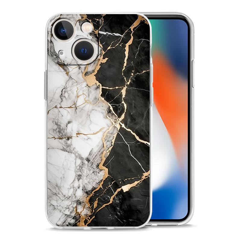 Capa de Celular Para iPhone 17 Capas iPhone Air 16 15 12 13 14 Pro Max 7 8 Plus 16Pro iPhone11 Capa Macia Mármore Aquarelado