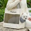 Large Capacity Pet Carrier Bag Soft Breathable Cat Shoulder Bag Cats Carrying Case  Camping