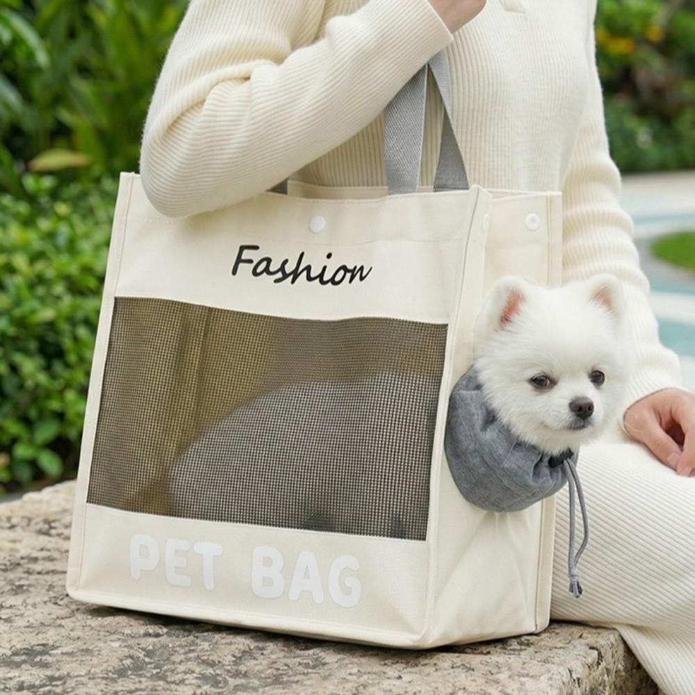 Large Capacity Pet Carrier Bag Soft Breathable Cat Shoulder Bag Cats Carrying Case Camping