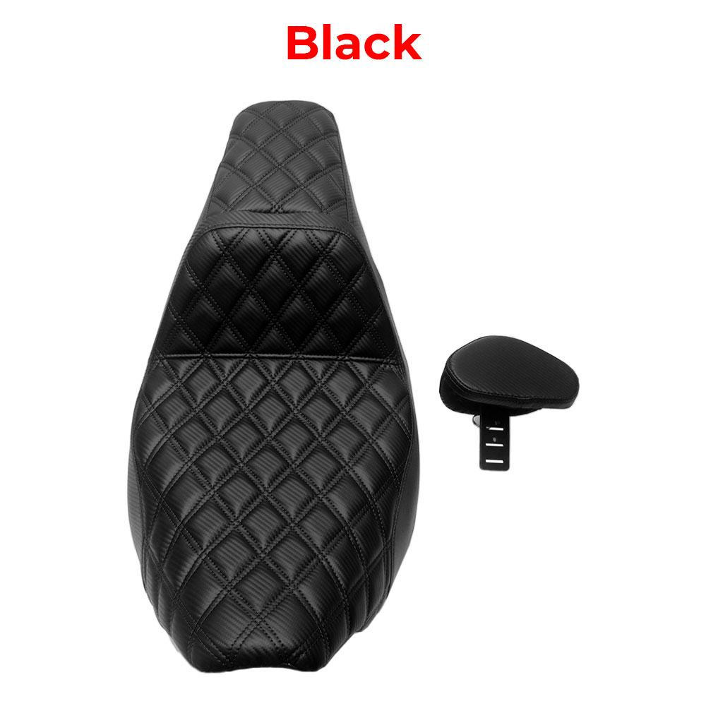 1 PC Black Rider Passenger Seat With Backrest Cushion Motorcycle For Harley Touring Road Glide CVO ST FLTRXSTSE 2024 2025 2026
