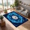 Manchester City Printed Flannel Area Rug Non Slip Soft Polyester Floor Carpet Indoor Decor Mat for Bedroom Living Room Sofa