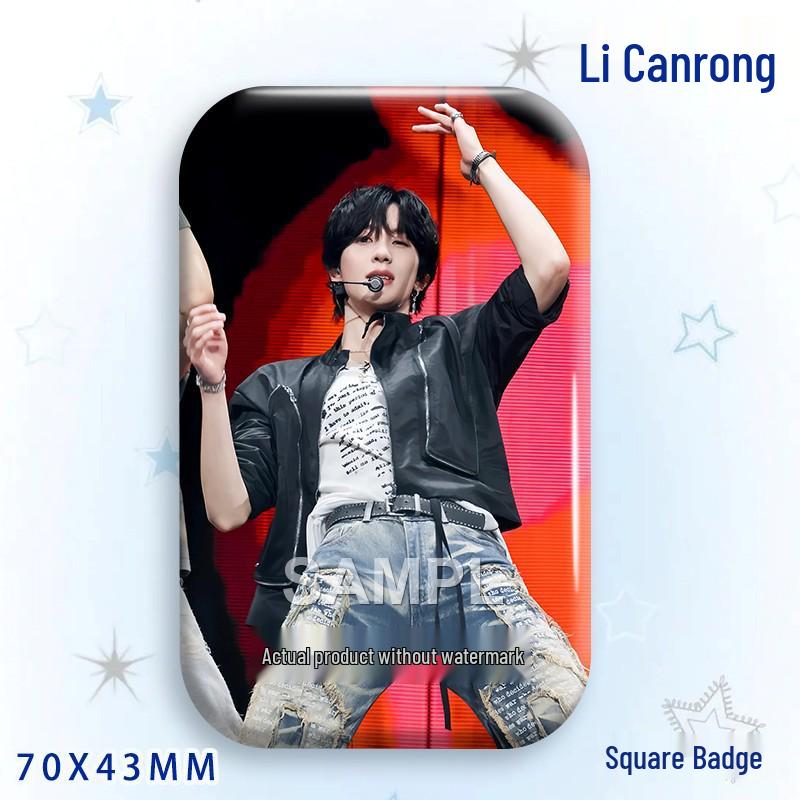 Anton Li Laser Square Star Idol Brooch & Pendant