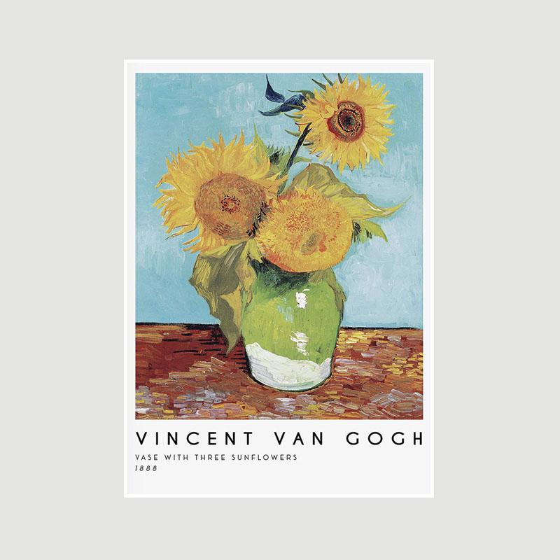 Modern Home Decor Famous Oil Painting Poster Vintage White Paper Poster Wall Art Pictures Living Room Bedroom Bar Cafe Decoration Mural