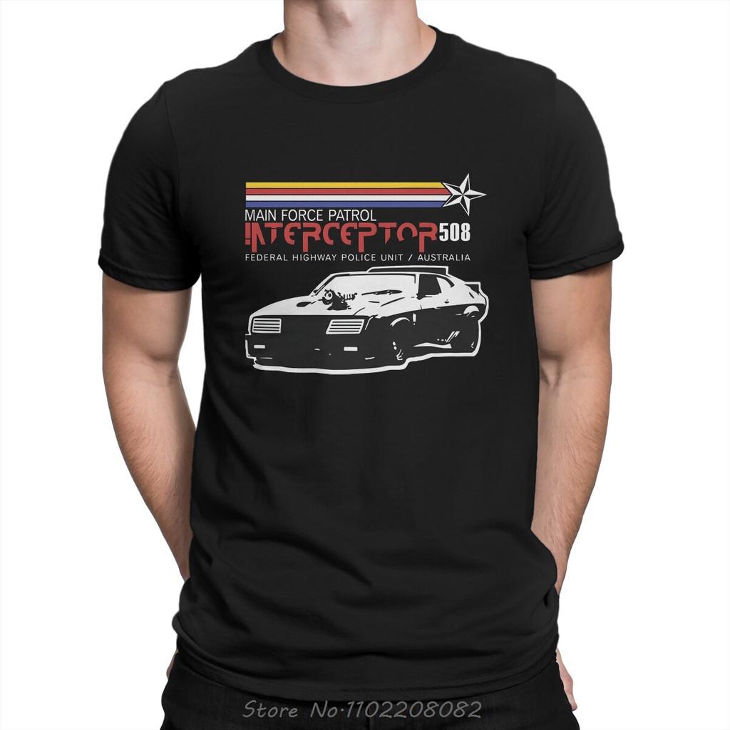 Interceptor 508 V2 Men T-shirt Mad Max Funny T Shirt Oversized Short Sleeve O-neck Cotton Tshir