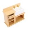 1:12     Accessory  ature Furniture   Kitchen Sink Wooden Wash Basin