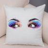 Home Decor Sexy Women Eyelash Pillow Cover Sofa Car Cartoon Eyes Print Cushion Cover Pillow Cover Funda De Almohada