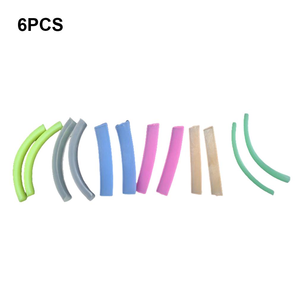 6 Pairs Eyelash Curling Tool Reusable Eye Lash Grafting Curler Tools Spare Parts Makeup Beauty Supply for Home