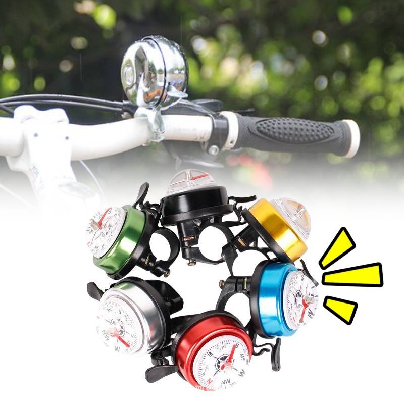 Bike Colored Bicycle Ring Bell Cycling Compass Riding Accessories Tool Durable