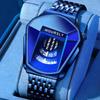 HOURSLY Men's New Trend Motorcycle Personality Waterproof Quartz Watch Men's Watch Clock Relogio Masculino