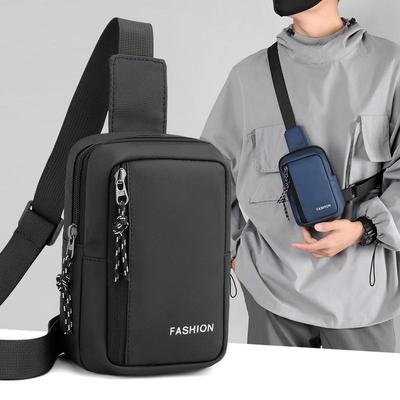 Bolsa Transversal Masculina da Moda - Trendy, Simples e Portátil Bolsa Mensageiro de Viagem