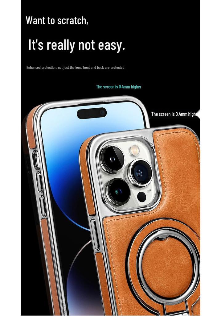 Custodia Magnetica di Lusso in Pelle per iPhone 16: Resistente alle cadute e compatibile con Apple 17 ProMax