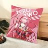ZZero Two  Cushion Cover Soft Short Plush Pillow Cover Smooth Cozy Texture Aesthetic Cushion Case Home Decor