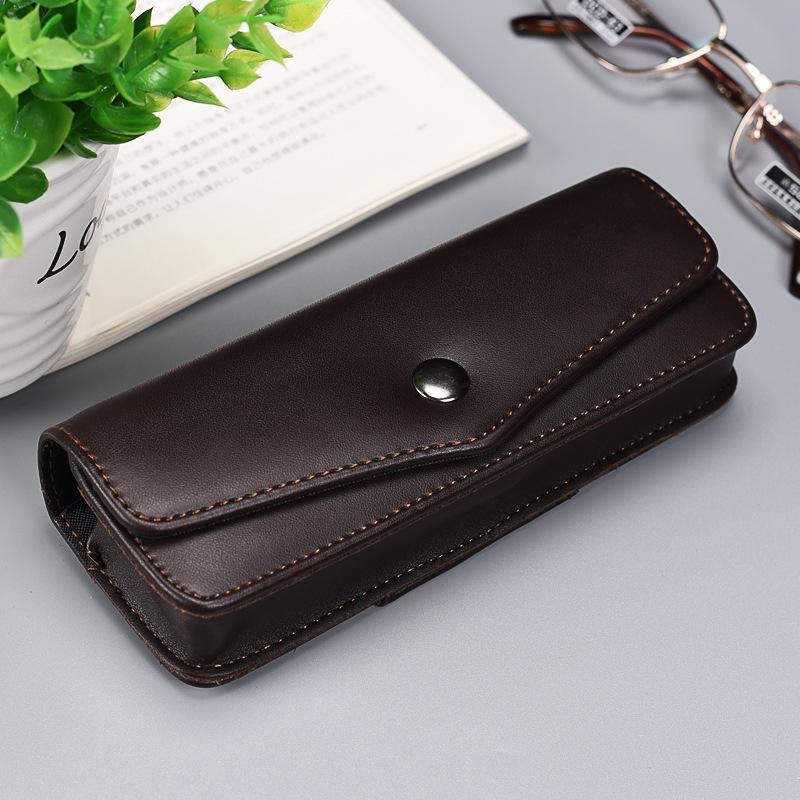 Pu Leather Glasses Holder Vintage Portable Eyewear Case Reading Glasses Case High-Quality Glasses Storage Box For Travel Gift