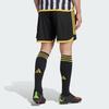 Adidas Juve H Sho Striped Color Block Sports Football Shorts Fan Edition Juventus Home Men shorts Black HR8254