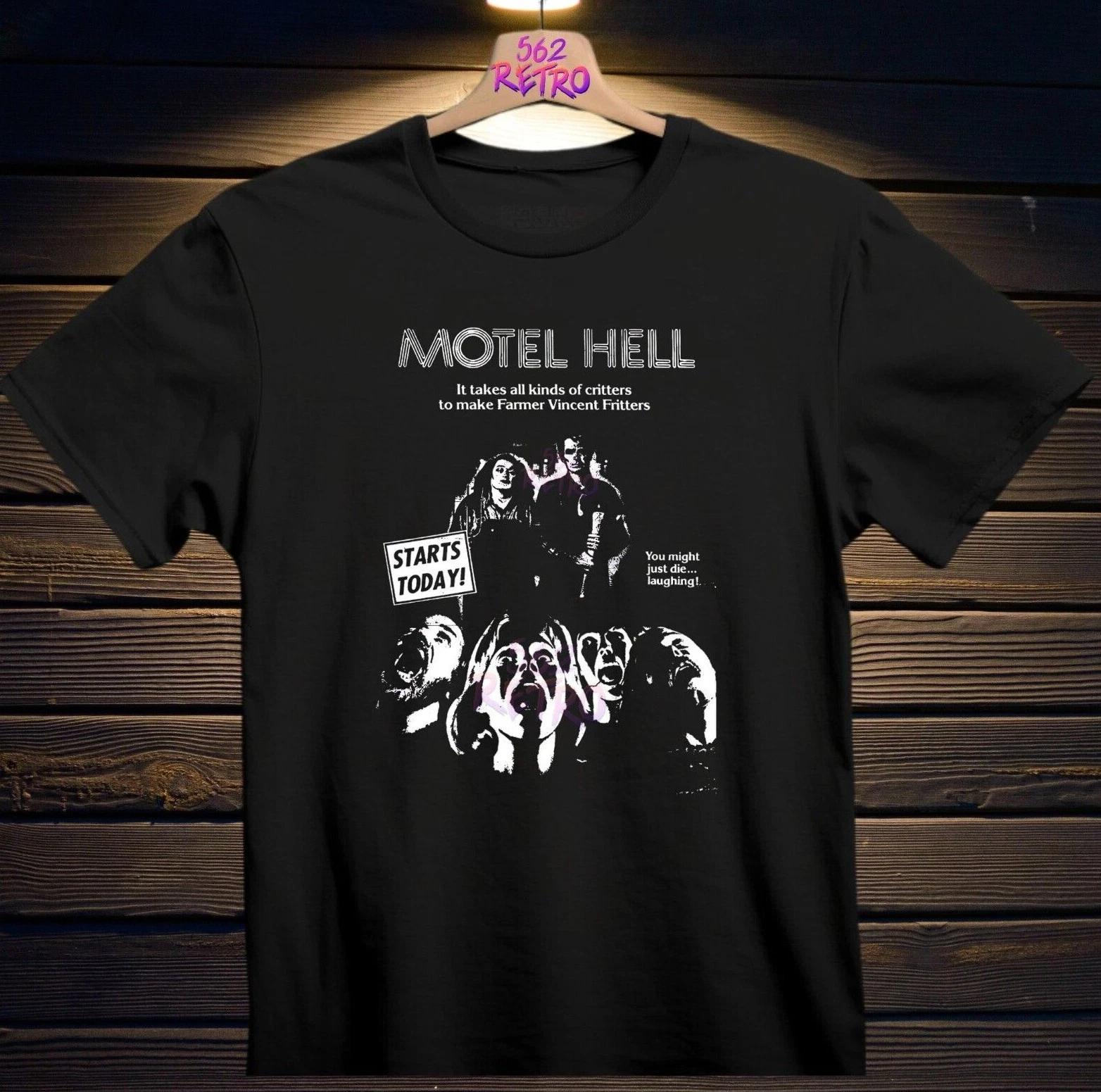Motel Hell Movie Horror T-Shirt Black S-3XL XXXXL