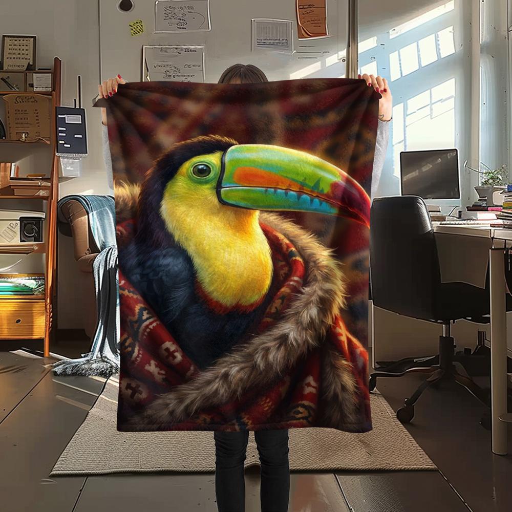 

1PC Boho Wall Decor Print FlAannel Blanket, High quality Comfortable for All Seasons, Home Decor, Warmth and Comfort 80cm x 120cm