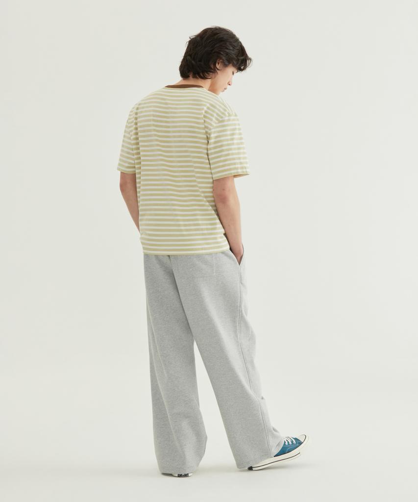 COVERNAT Signature Symbol Wide Sweatpants Melange Gray