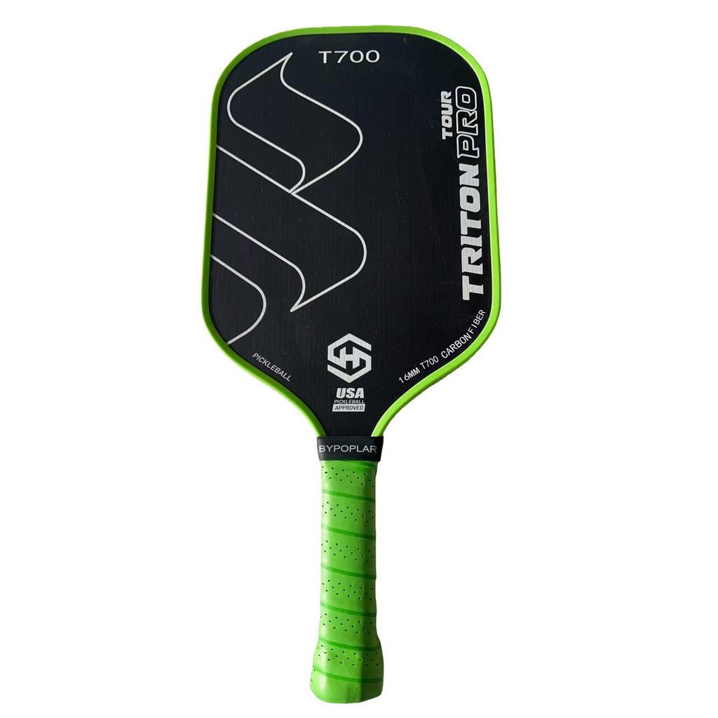 T700 Matte Carbon Fiber 16mm Pickleball Paddle - Lightweight, Professional Competition Style