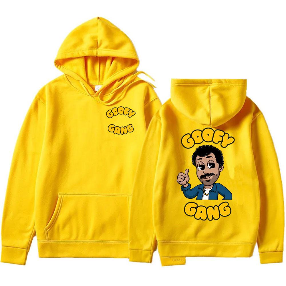 Mikina Goofy Gang Morgan Jay Kreslená Grafika Mikiny s Kapucí Dlouhý Rukáv Pánské Pulovry Kapsa Flís Ležérní Pánské Mikiny Topy