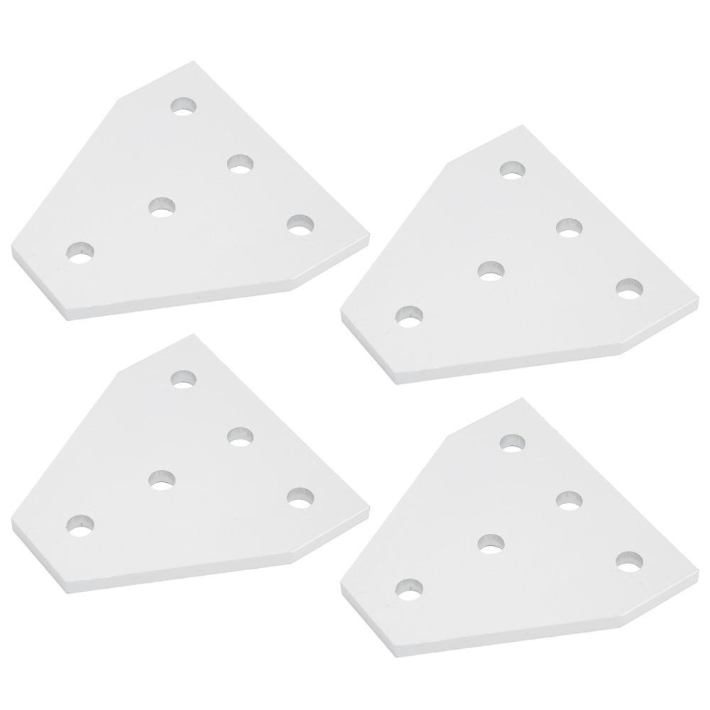 4pcs Surface Anodic Oxidation Joining Plate For 2020 Series Aluminum Profile