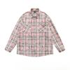 VibeStreet American Retro Plaid Trendy Long-sleeved Shirt Korean Style Fashionable Men Women Vintage Couple Casual Versatile Jacket Chic