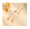 Waterproof Real Stainless Steel Waterdrop Pendant Ear Hook Hollow Long Drop Earrings Daily Chic Fashion Jewelry Gifts For Ladies