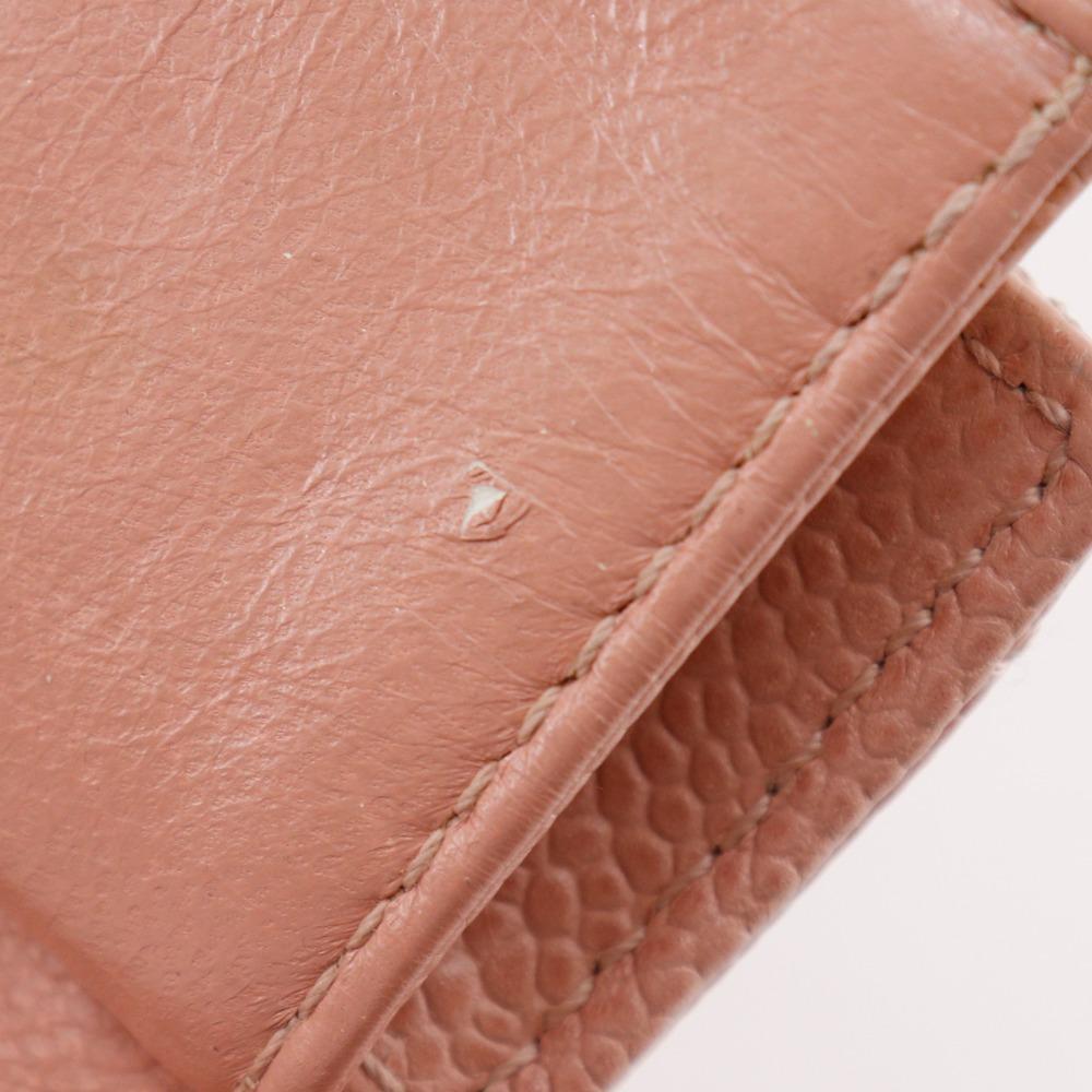 Chanel Matelasse COCO Mark Tote Bag A15688 Chain Tote Pink Caviar Skin Women Used