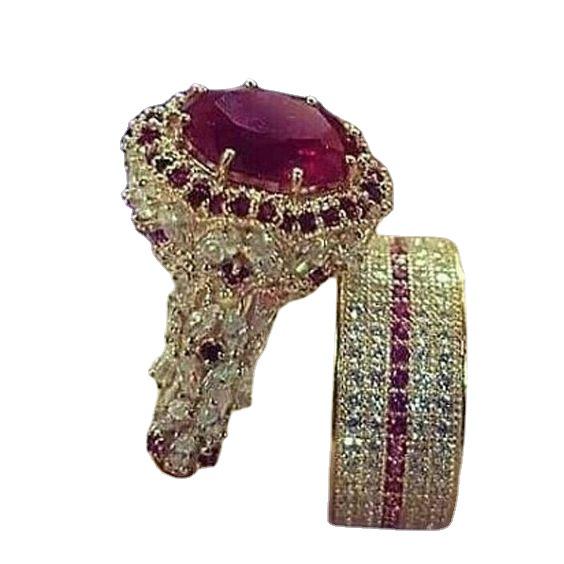 New Trendy European & American Style Full Diamond Women's Ring