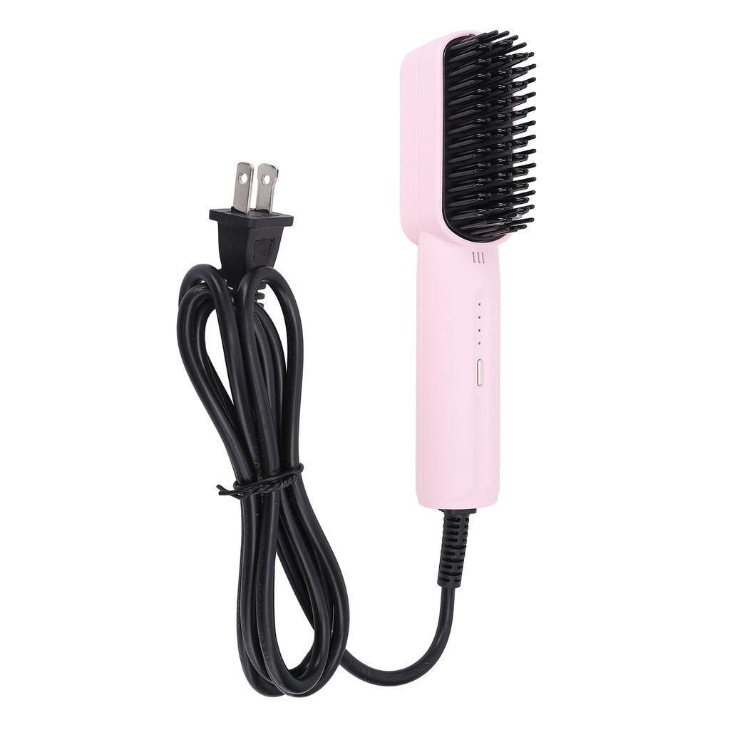 Hair Straightening Brush Negative Ionic Hair Straightener Brush Hairdressing Tool Heat Settings Anti