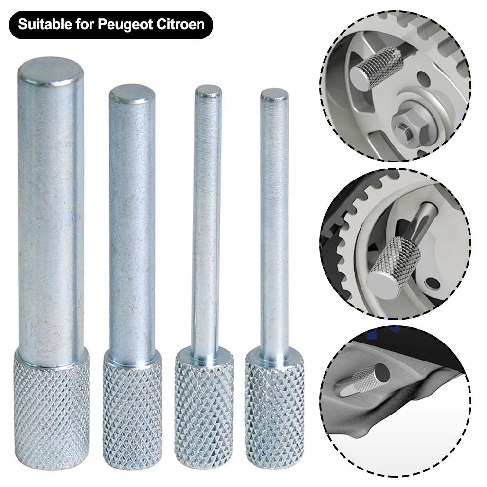 4Pcs Car Engine Timing Pins Locking Tools Kit for 1.4 and 1.6 HDI / TDCI PSA Peugeot Citroen Ford Mazda Suzuki