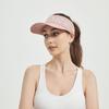 Sporty Mesh Sun Visor Hat with Letter Print, Lightweight Breathable Topless Cap for Running, Golf, Tennis & Outdoor Activities