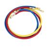 AC Charging Hose Tube HVAC Air Condition Refrigerant Manifold Set for R22 Refrigeration Tri Color 0.9meter