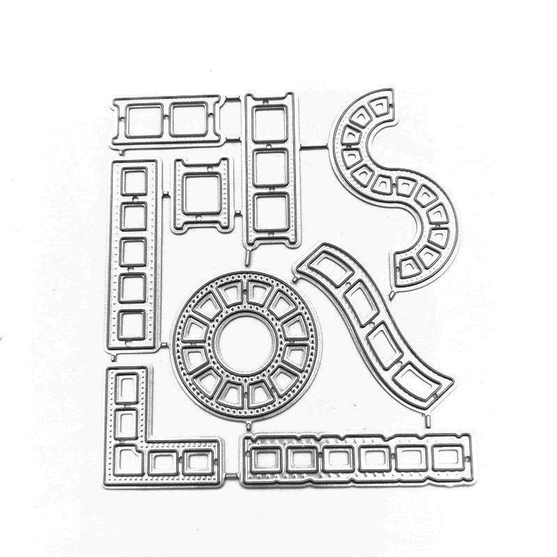 Photo Film Projection Design Style Metal Cutting Die Stencil for DIY Scrapbooking Album Photo Embossing Paper Card Craft Decor