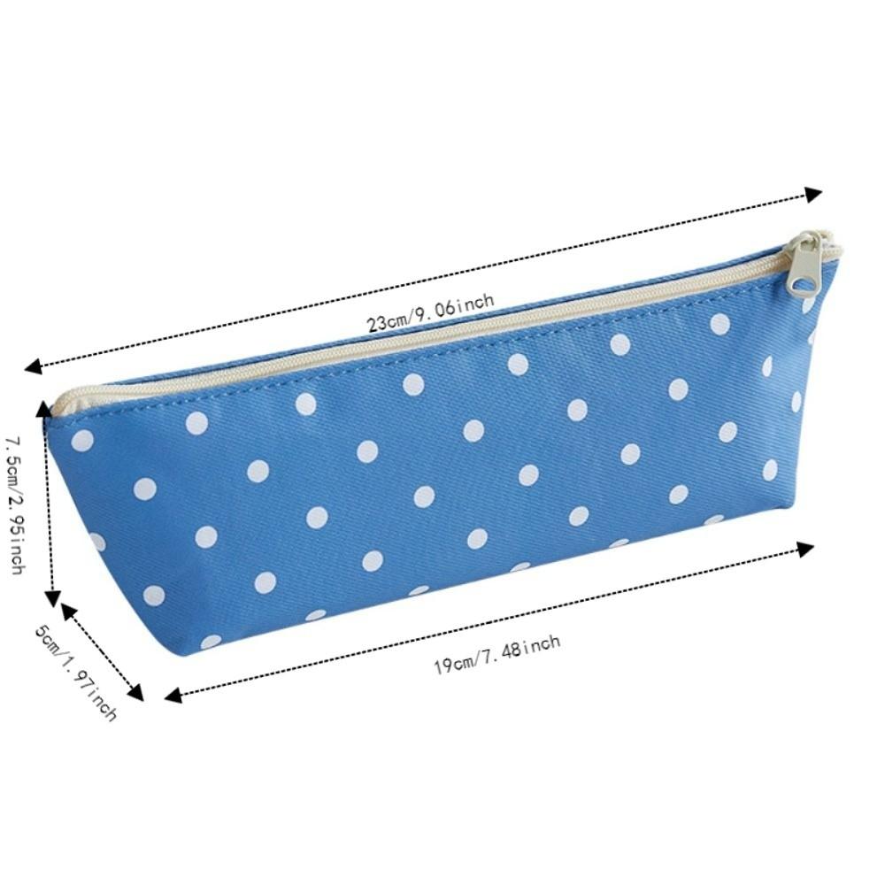 Large Capacity Pen Bags Zipper Closure Pencil Pouch New Makeup Pouch Stationery Organizer