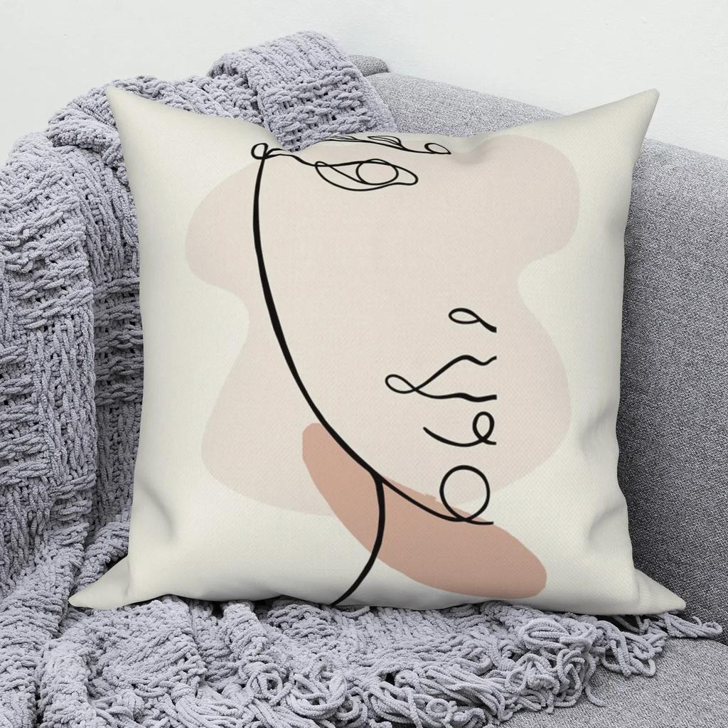 Line Abstract Pillowcase Sofa Cushion Cover Modern Simple Nordic Decorative Home Throw