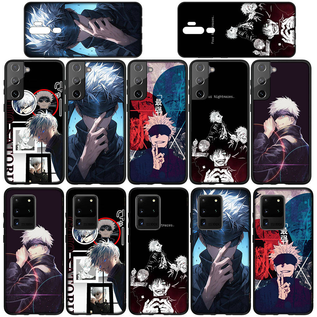 Phone Case for Samsung Galaxy S25 S23 S22 S24 Ultra FE A05 A06 A15 A16 A36 A37 A35 A54 A55 A56 A57 A25 A26 A53 Gojo Satoru Jujutsu Kaisen Cute Cover