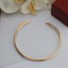Three Ring Tricolor Collar Necklace Electroplated Thick Gold for Longer Color Retention Gift Pendant Collar