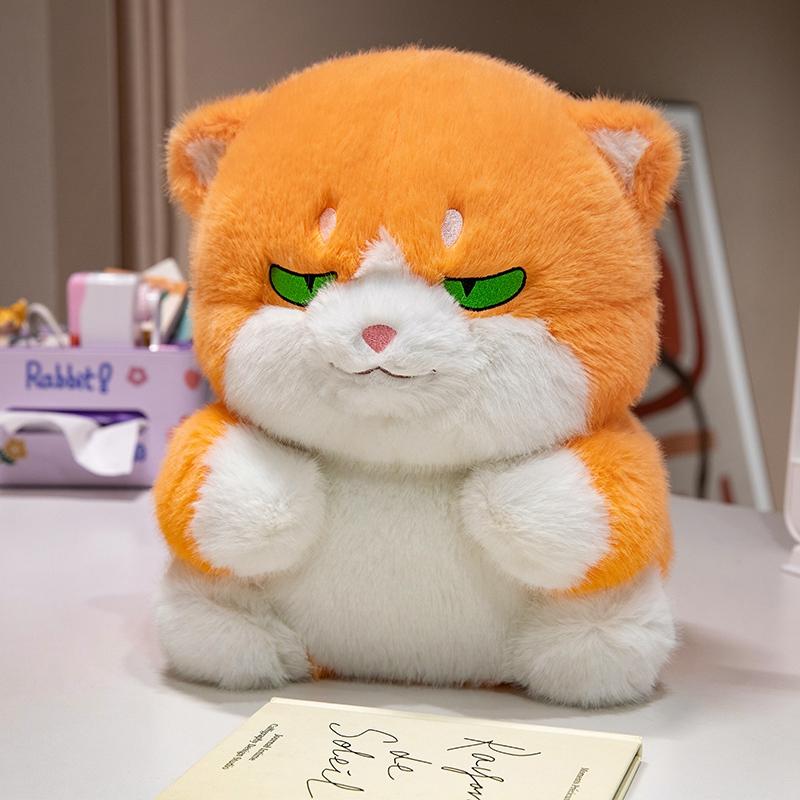 Non-Toxic 33Cm Creative Plush Round Fat Cat Plush Toys Cat Kawaii Animal Pillow Dolls Stuffed Toy Birthday Gift