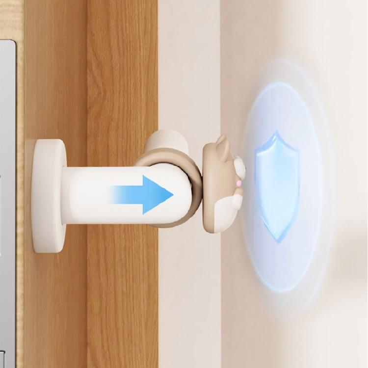 3 Pieces Silicone Kitten Door Knob Protectors With Cartoon Shape For Household Use