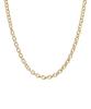 Alleun Silver 925 Round Oval Chestnut Chain Necklace
