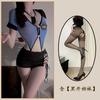Sex Underwear Instructor Uniform Seduction Cosplay Passion Free Suit Skirt Hollow Strap