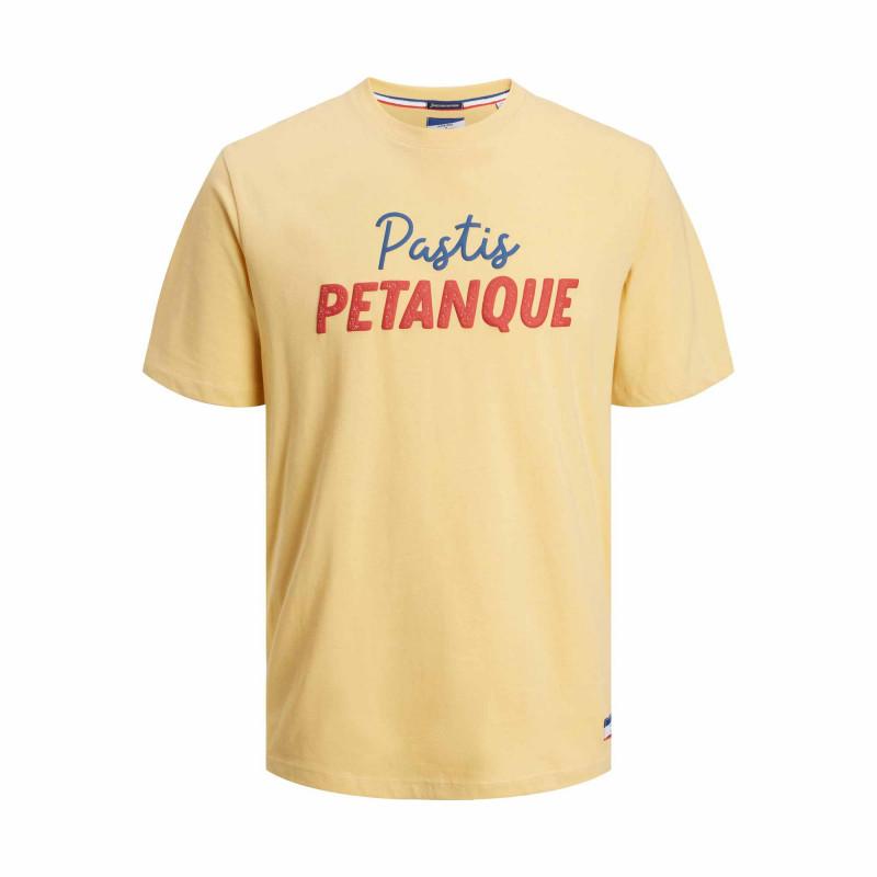 

Мужская хлопковая футболка с короткими рукавами и круглым вырезом с принтом JACK & JONES